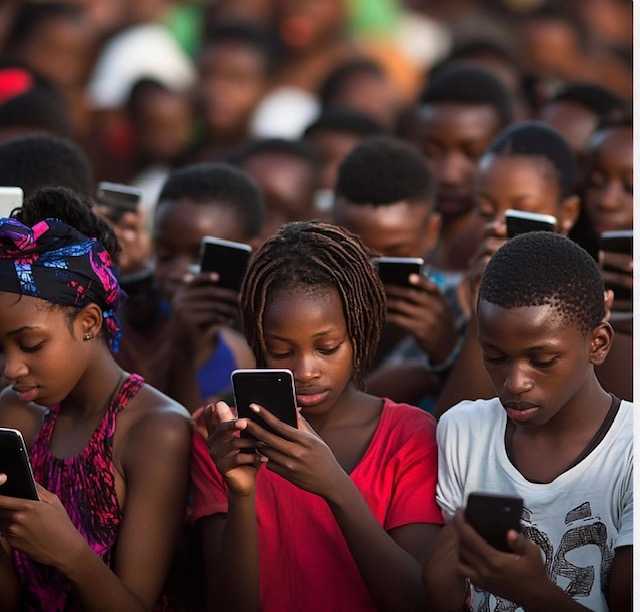 youthful_african_audience_watching_news_on_smartphones_symbolizing_changing_media_landscape_and_demand_for_digital_content_in_africa